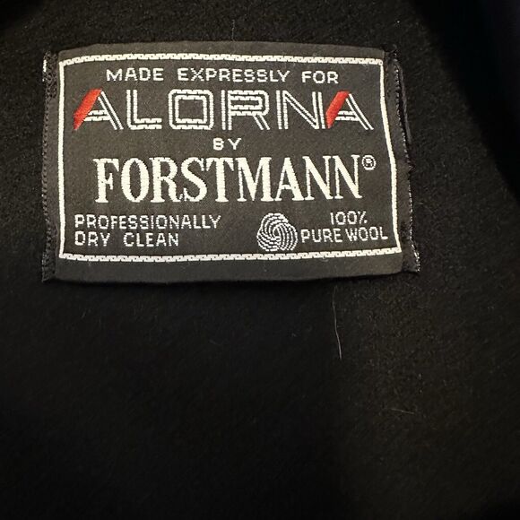 Alorna by Forstmann Women 16 18 Coat Wool Overcoat Lined Wool Vintage - Picture 9 of 10